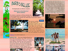 Tablet Screenshot of barbsbelize.com